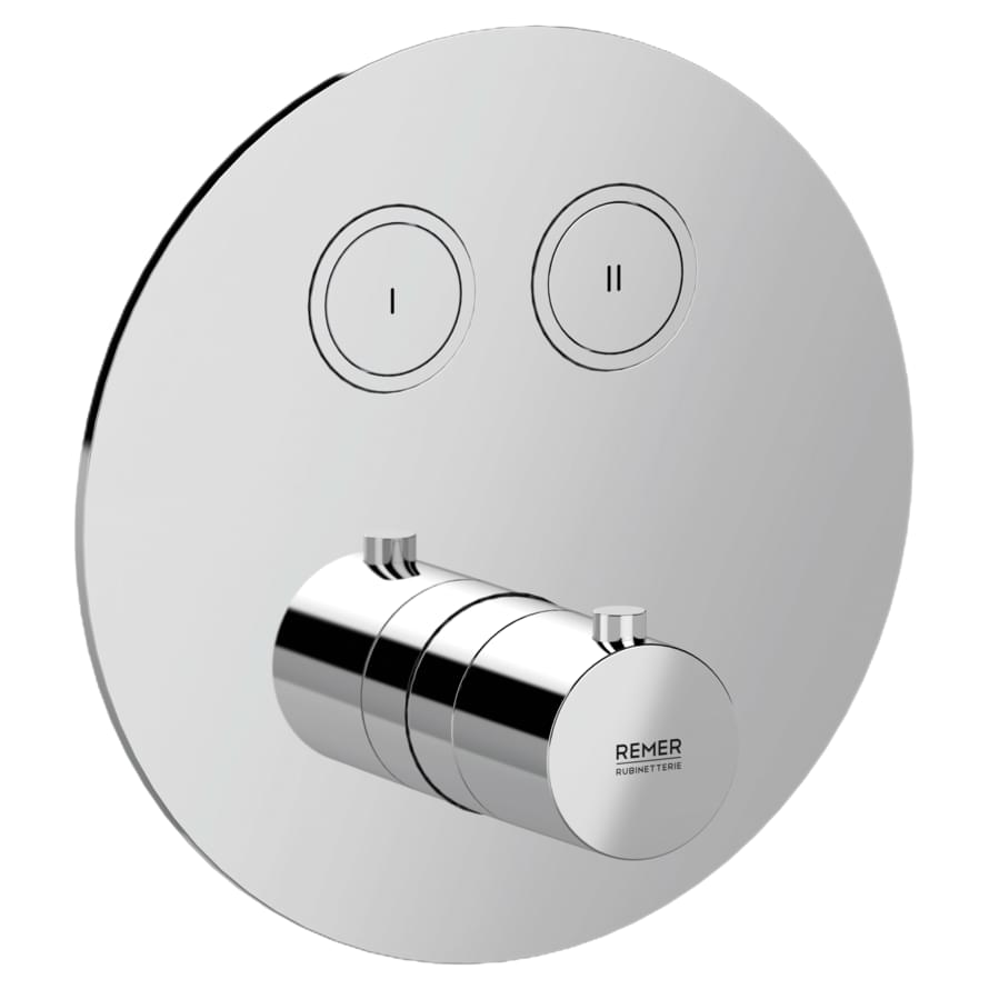 Плитка Remer X Style Встраиваемый смеситель термостатический для душа X STYLE хром  поверхность глянец
