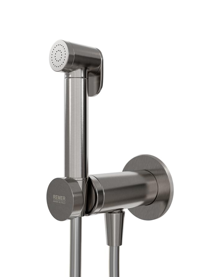 Плитка Remer X Style Гигиенический душ округлый со смесителем X STYLE сталь  поверхность матовая