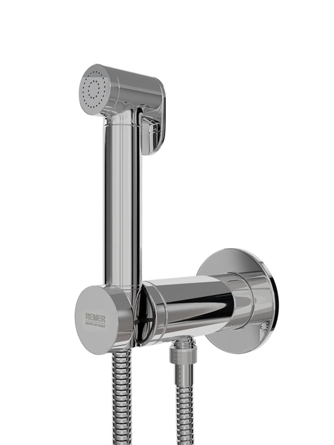 Плитка Remer X Style Гигиенический душ округлый со смесителем X STYLE хром  поверхность глянец