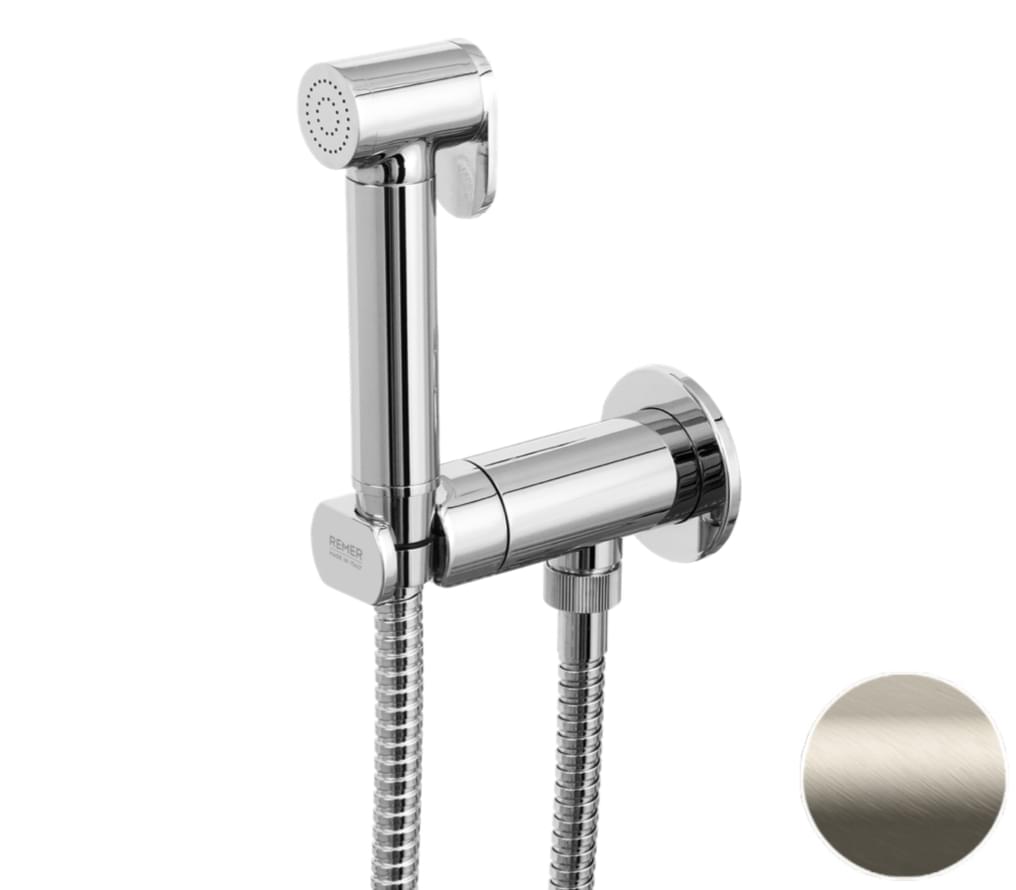 Плитка Remer X Style Гигиенический душ со смесителем X STYLE сталь  поверхность матовая