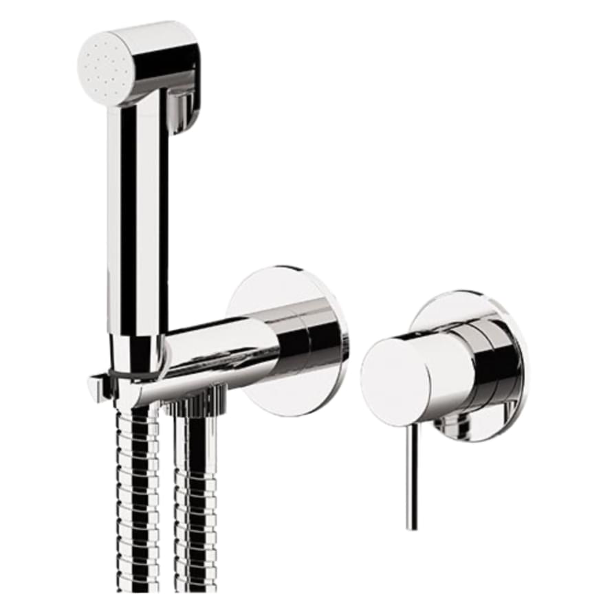 Плитка Remer X Style Гигиенический душ со смесителем округлый X STYLE хром  поверхность глянец