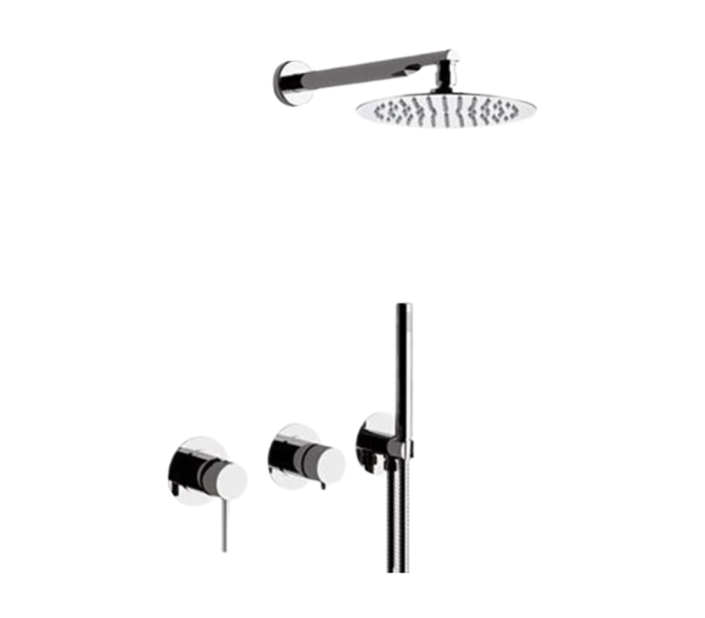 Плитка Remer X Style Душевая система X STYLE хром округлая  поверхность глянец