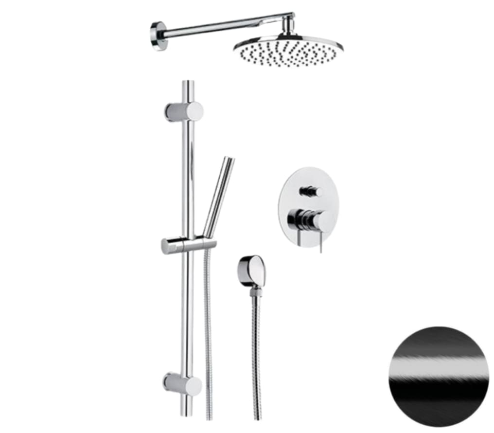 Плитка Remer X Style Душевая система X STYLE черный брашированный  поверхность брашированная