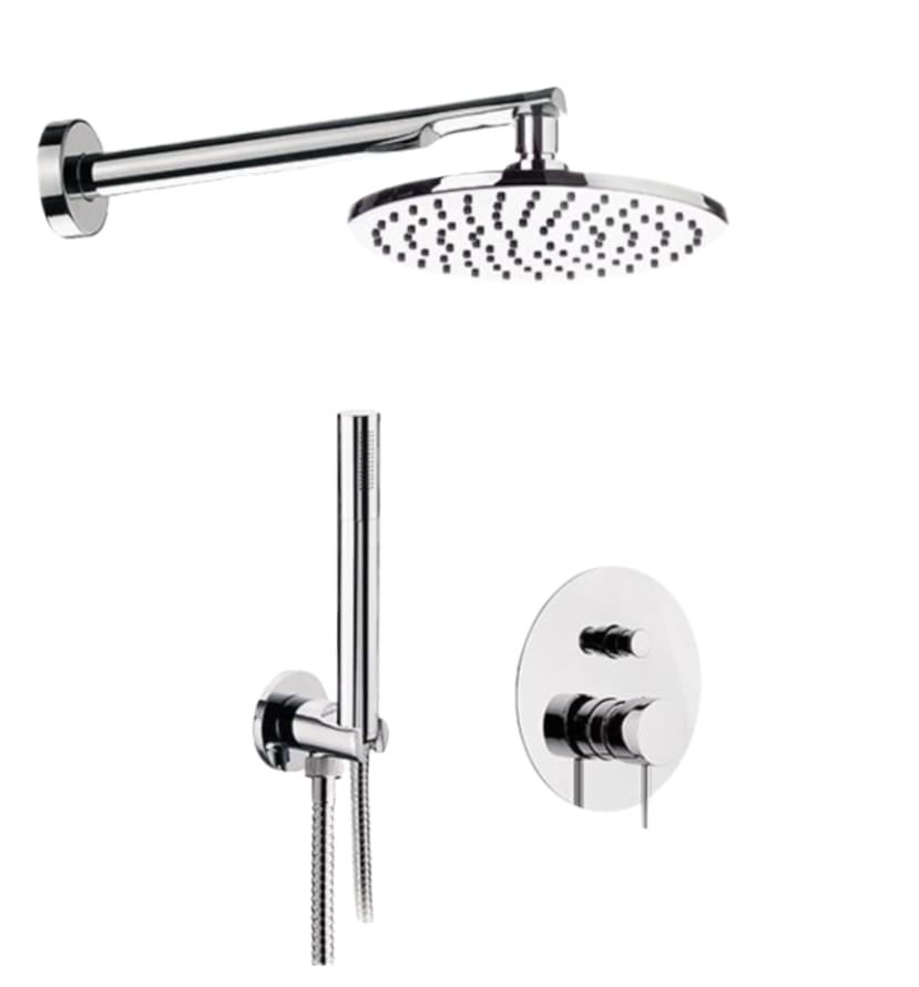 Плитка Remer X Style Душевая система на 2 выхода X STYLE хром  поверхность глянец