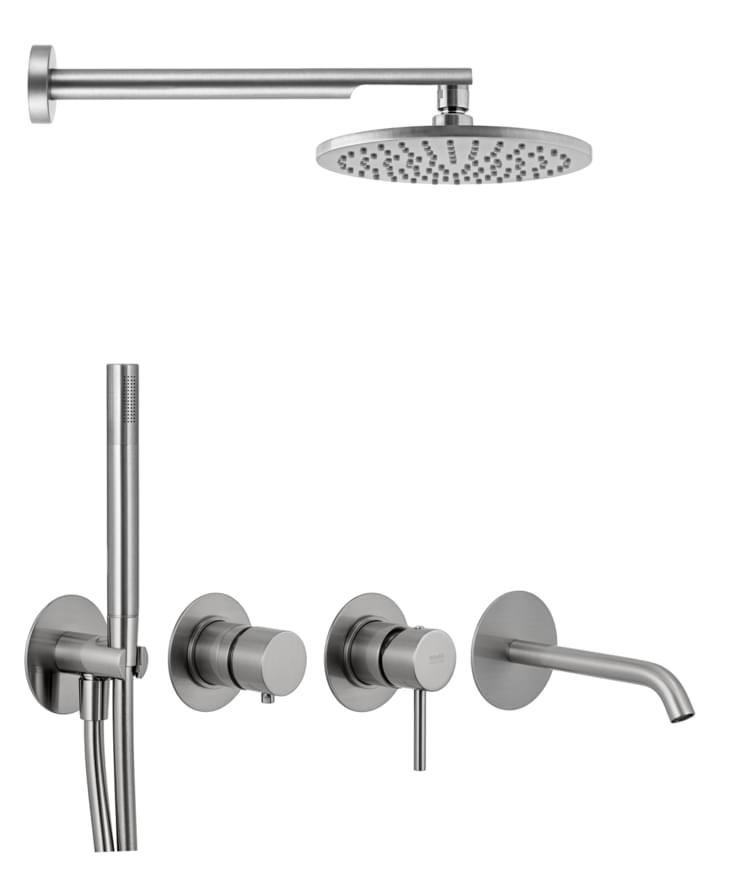 Плитка Remer X Style Душевая система округлая X STYLE сталь  поверхность матовая