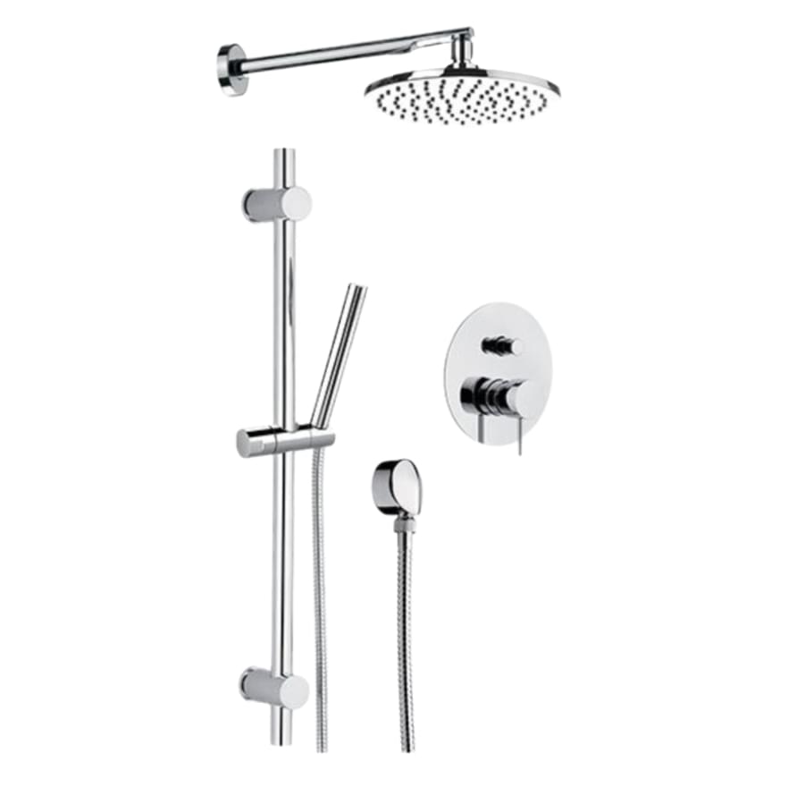 Плитка Remer X Style Душевая система округлая на 2 выхода X STYLE хром  поверхность глянец