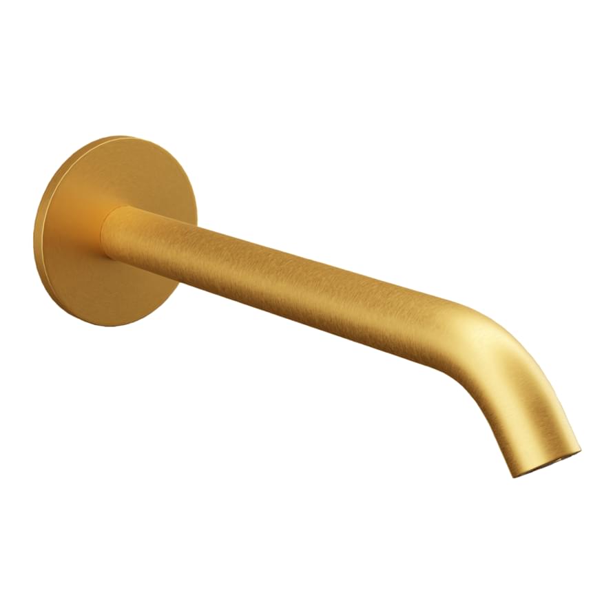 Плитка Remer X Style Излив настенный 19 см X STYLE золото брашированное  поверхность брашированная