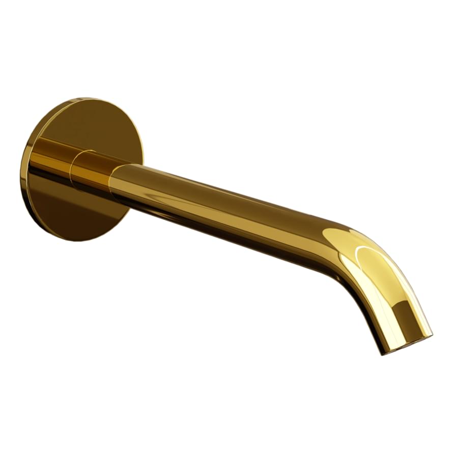 Плитка Remer X Style Излив настенный 19 см X STYLE золото глянцевое  поверхность глянец