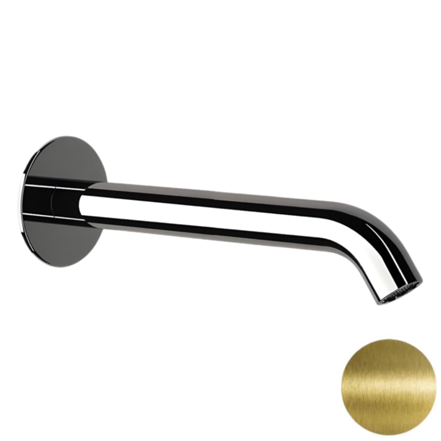 Плитка Remer X Style Излив настенный 19 см X STYLE состаренная латунь  поверхность брашированная