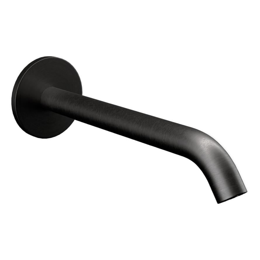 Плитка Remer X Style Излив настенный 19 см X STYLE черный брашированный  поверхность брашированная