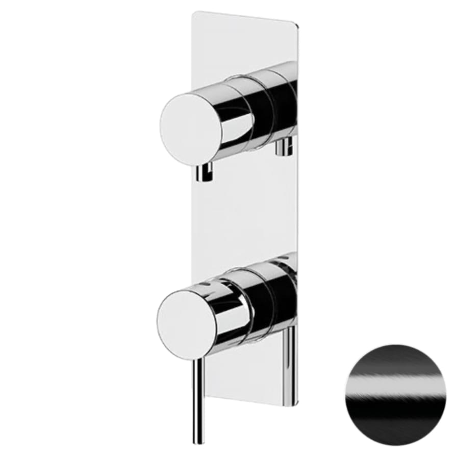 Плитка Remer X Style Квадратный смеситель для душа X STYLE черный брашированный  поверхность брашированная