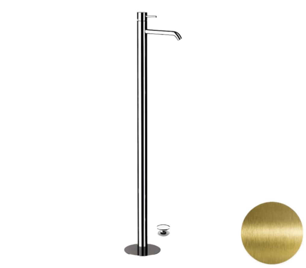 Плитка Remer X Style Напольный смеситель для раковины X STYLE состаренная латунь  поверхность брашированная