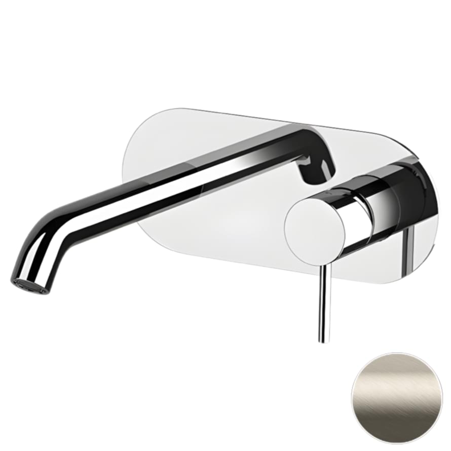 Плитка Remer X Style Округлый смеситель встраиваемый для раковины X STYLE сталь  поверхность матовая