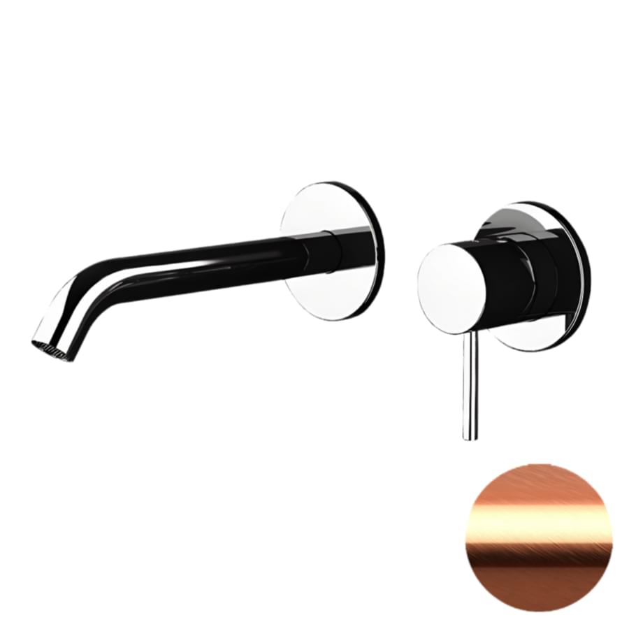 Плитка Remer X Style Округлый смеситель для раковины X STYLE встраиваемый медь брашированная  поверхность брашированная