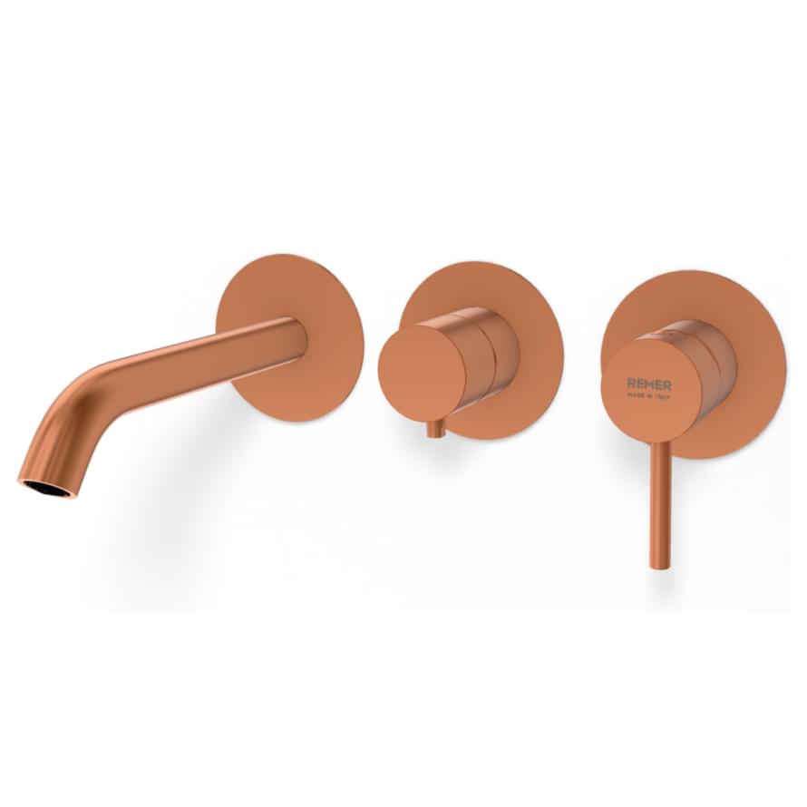 Плитка Remer X Style Смеситель встраиваемый для ванны X STYLE медь брашированная  поверхность брашированная