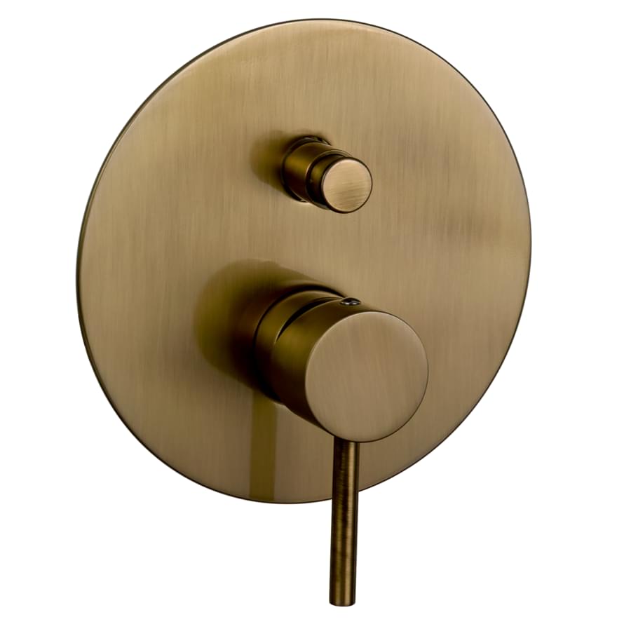 Плитка Remer X Style Смеситель встраиваемый для душа X STYLE состаренная латунь  поверхность брашированная