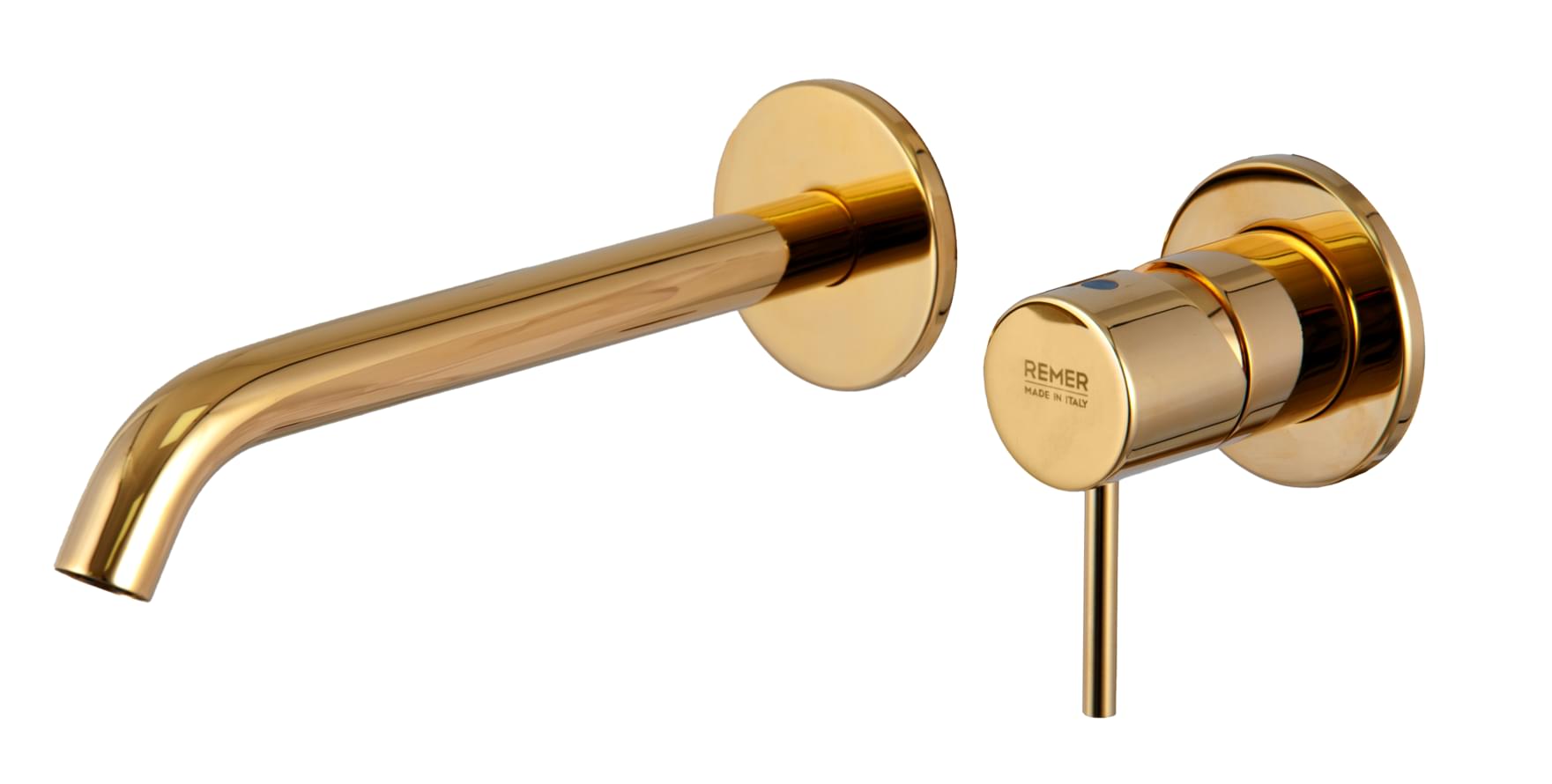 Плитка Remer X Style Смеситель встраиваемый округлый для раковины X STYLE золото глянцевое  поверхность глянец