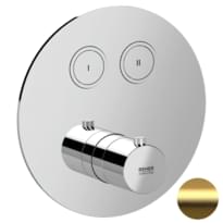 Плитка Remer X Style Смеситель встраиваемый термостатический для душа X STYLE золото брашированное поверхность брашированная