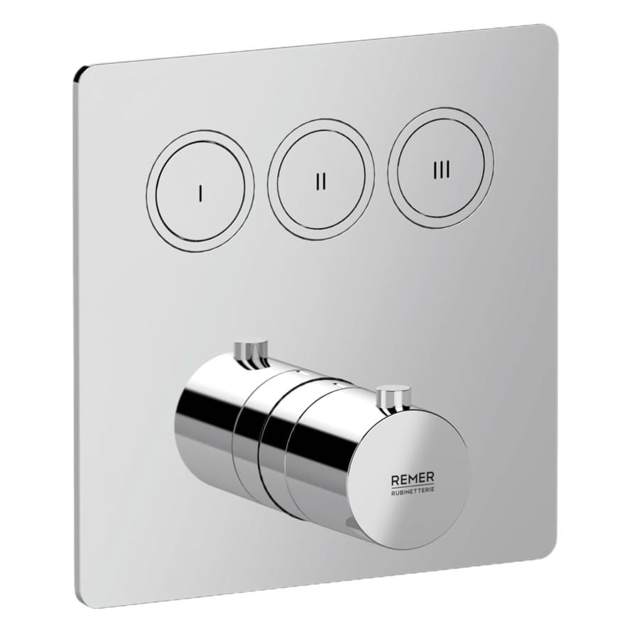 Плитка Remer X Style Смеситель встраиваемый термостатический для душа X STYLE хром  поверхность глянец