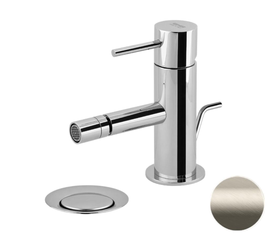 Плитка Remer X Style Смеситель для биде X STYLE донный клапан сталь  поверхность матовая