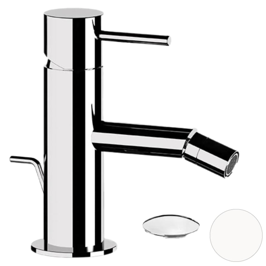 Плитка Remer X Style Смеситель для биде с донным клапаном X STYLE белый матовый  поверхность матовая