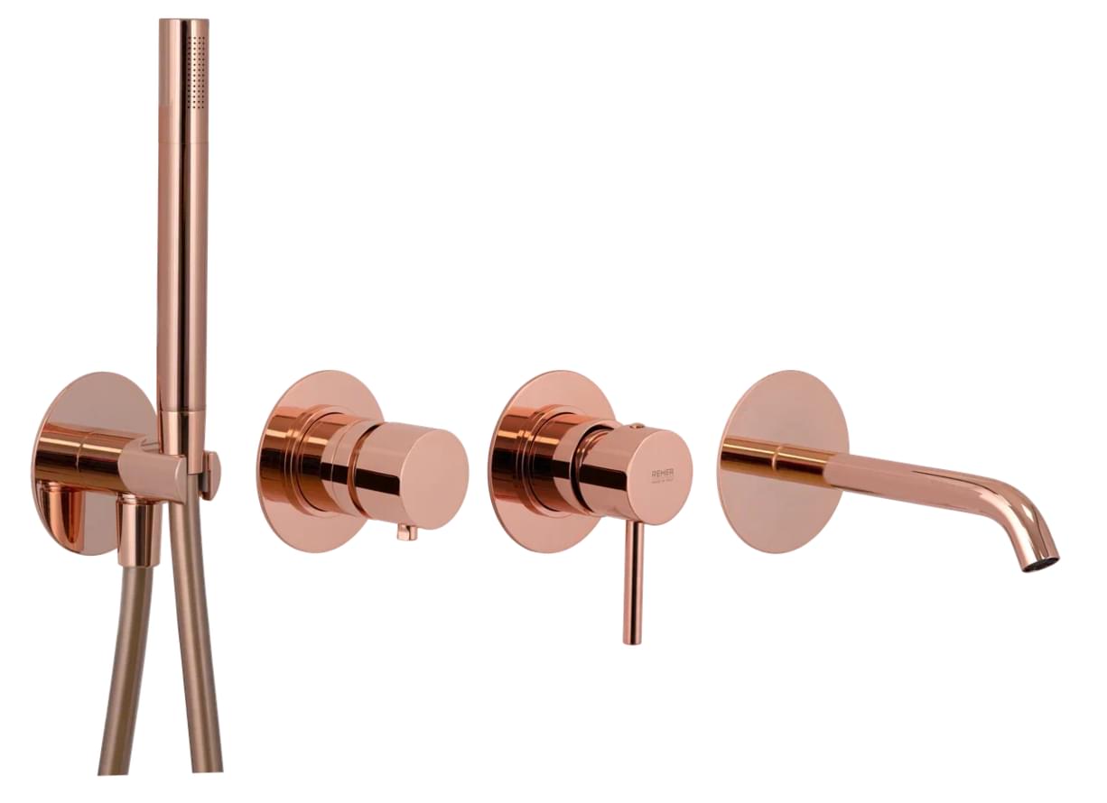 Плитка Remer X Style Смеситель для ванны X STYLE медь глянцевая  поверхность глянец