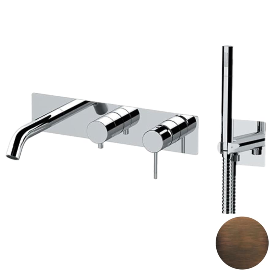 Плитка Remer X Style Смеситель для ванны встраиваемый X STYLE бронза масляная  поверхность матовая