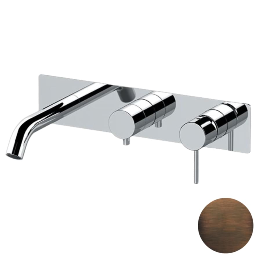 Плитка Remer X Style Смеситель для ванны встраиваемый на 3 выхода X STYLE бронза масляная  поверхность матовая