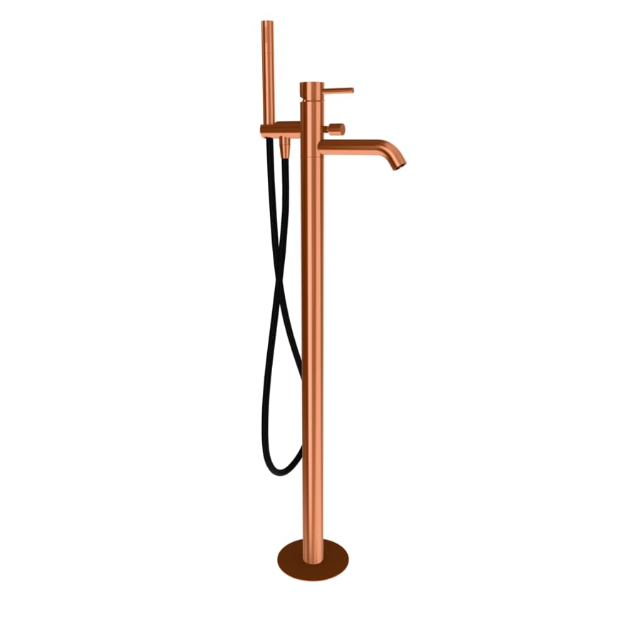 Плитка Remer X Style Смеситель для ванны напольный X STYLE медь брашированная  поверхность брашированная