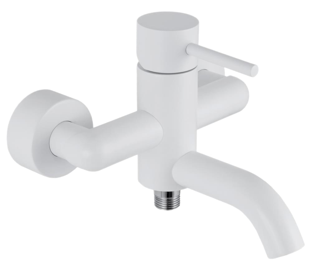 Плитка Remer X Style Смеситель для ванны настенный X STYLE белый матовый  поверхность матовая