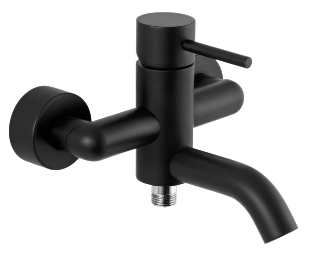 Плитка Remer X Style Смеситель для ванны настенный X STYLE черный матовый  поверхность матовая