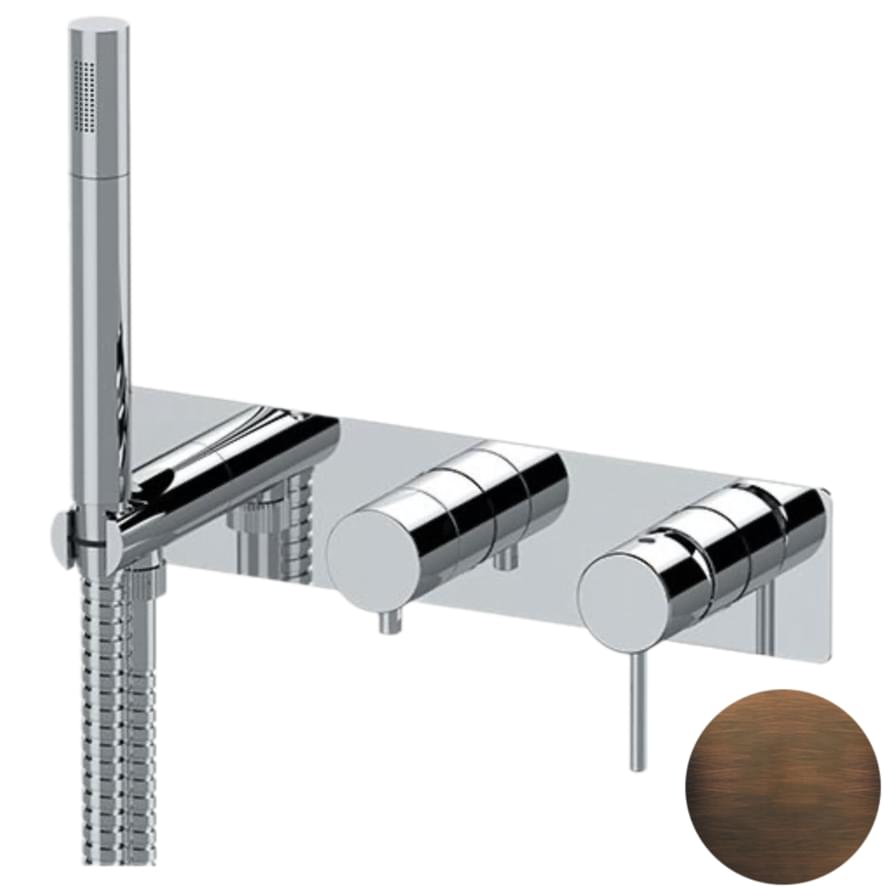 Плитка Remer X Style Смеситель для душа X STYLE бронза масляная встраиваемый  поверхность матовая