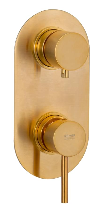 Плитка Remer X Style Смеситель для душа X STYLE золото брашированное  поверхность брашированная