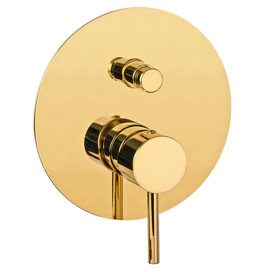 Плитка Remer X Style Смеситель для душа X STYLE на 2 выхода золото глянцевое  поверхность глянец