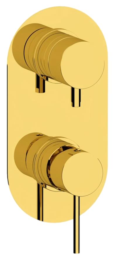 Плитка Remer X Style Смеситель для душа X STYLE на 3 выхода золото глянцевое  поверхность глянец