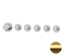 Плитка Remer X Style Смеситель для душа встраиваемый на 5 выходов X STYLE золото брашированное поверхность брашированная