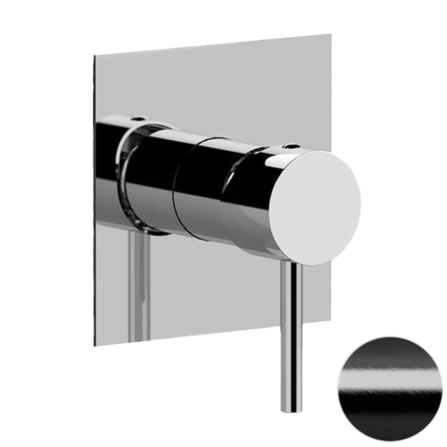 Плитка Remer X Style Смеситель для душа квадратный X STYLE черный брашированный  поверхность брашированная