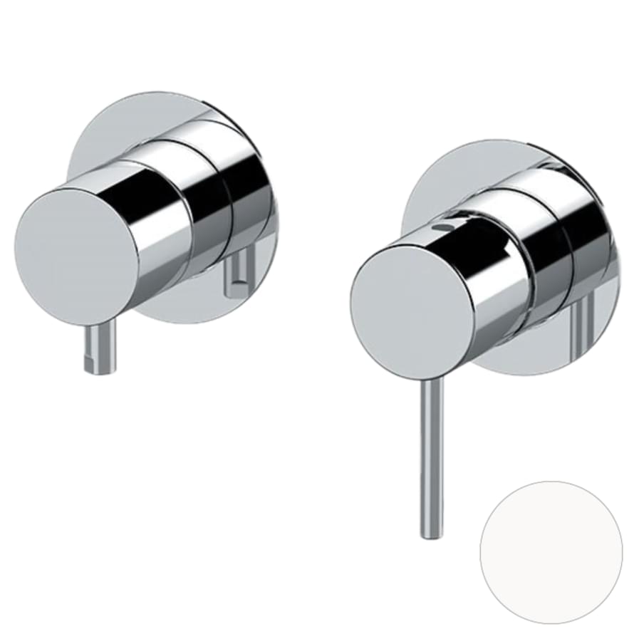 Плитка Remer X Style Смеситель для душа округлый X STYLE белый матовый  поверхность матовая