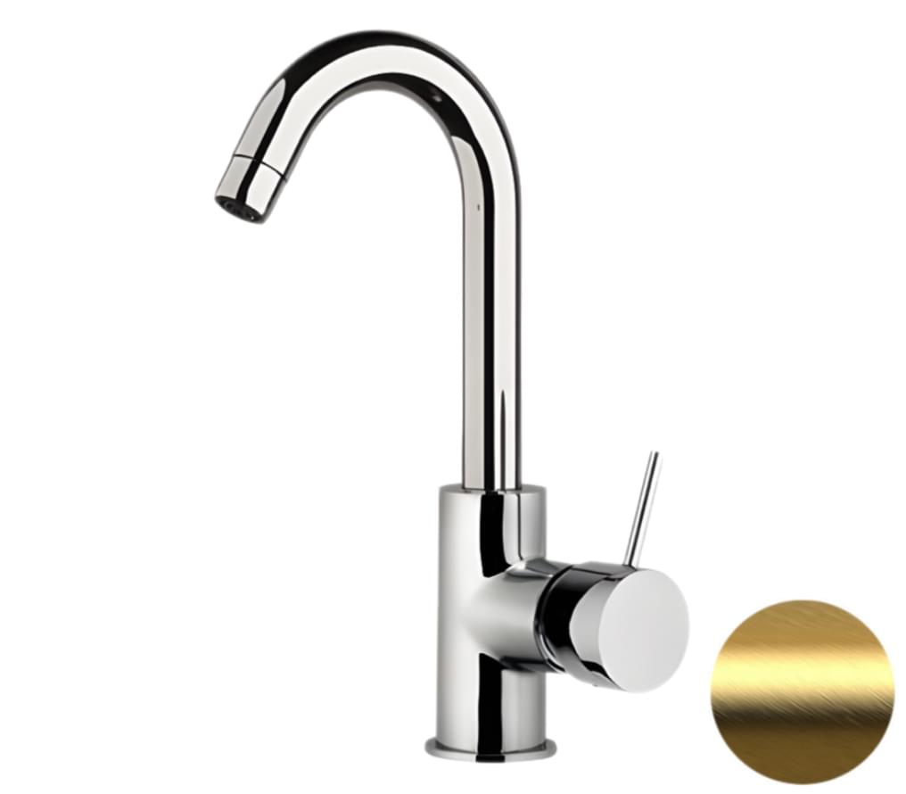 Плитка Remer X Style Смеситель для кухни X STYLE золото брашированное  поверхность брашированная