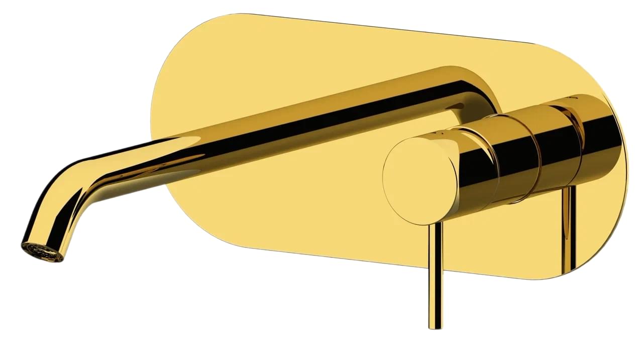 Плитка Remer X Style Смеситель для раковины X STYLE встраиваемый золото глянцевое округлый  поверхность глянец