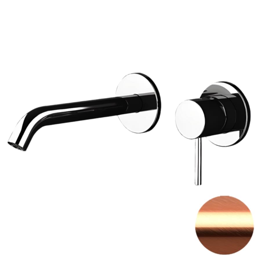 Плитка Remer X Style Смеситель для раковины X STYLE встраиваемый округлый медь брашированная  поверхность брашированная