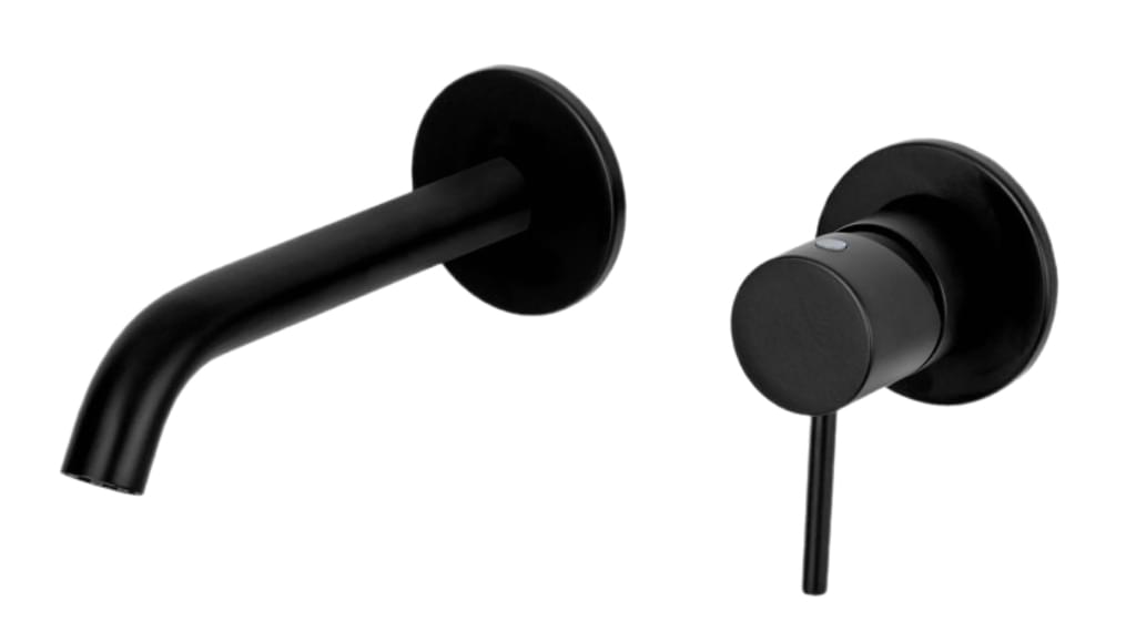 Плитка Remer X Style Смеситель для раковины встраиваемый X STYLE черный матовый  поверхность матовая