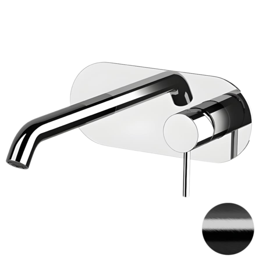 Плитка Remer X Style Смеситель для раковины встраиваемый округлый X STYLE черный брашированный  поверхность брашированная