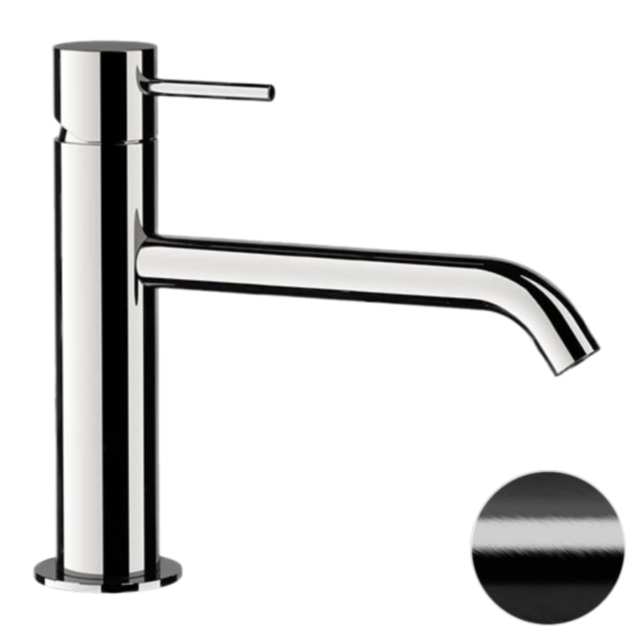 Плитка Remer X Style Смеситель для раковины г-образный X STYLE черный брашированный  поверхность брашированная