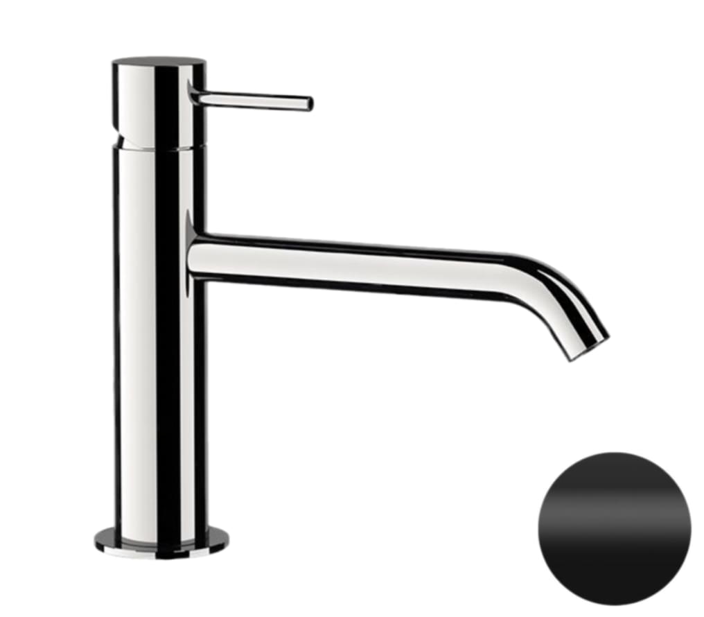 Плитка Remer X Style Смеситель для раковины г-образный X STYLE черный матовый  поверхность матовая