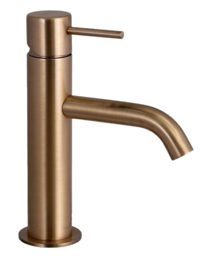 Плитка Remer X Style Смеситель для раковины округлый X STYLE состаренная латунь  поверхность брашированная