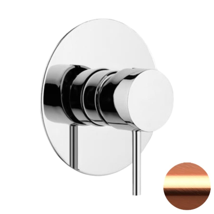 Плитка Remer X Style Смеситель округлый встаиваемый для душа X STYLE медь брашированная  поверхность брашированная