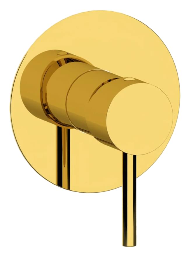 Плитка Remer X Style Смеситель округлый встраиваемый для душа X STYLE золото глянцевое  поверхность глянец