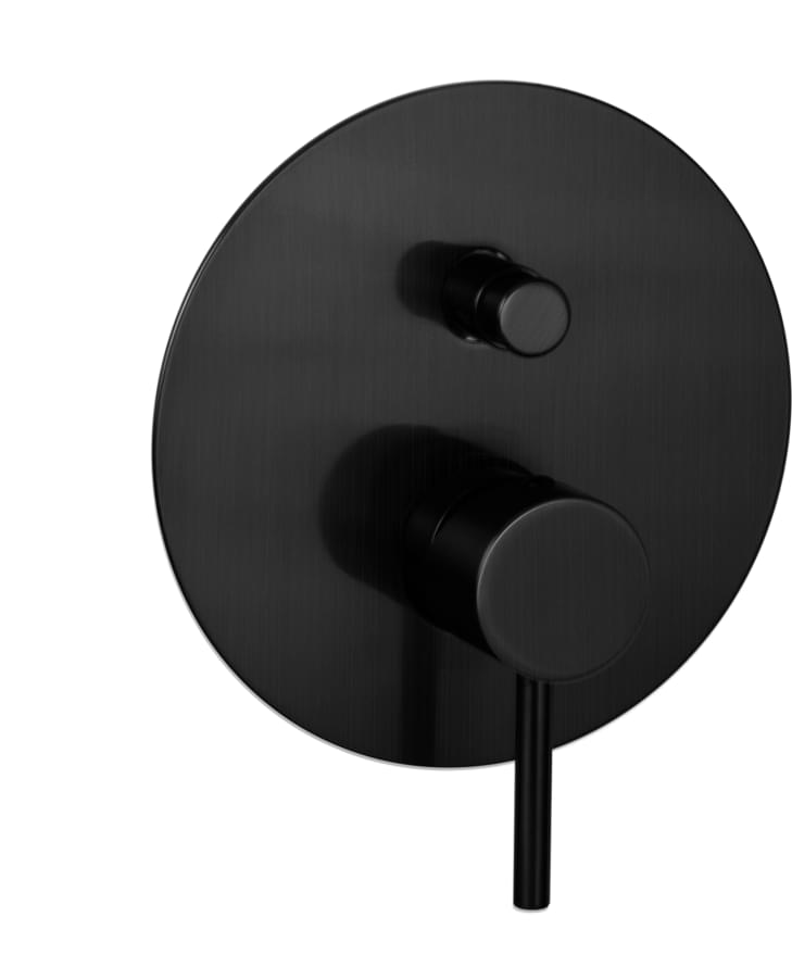 Плитка Remer X Style Смеситель округлый для душа на 2 выхода X STYLE черный брашированный  поверхность брашированная