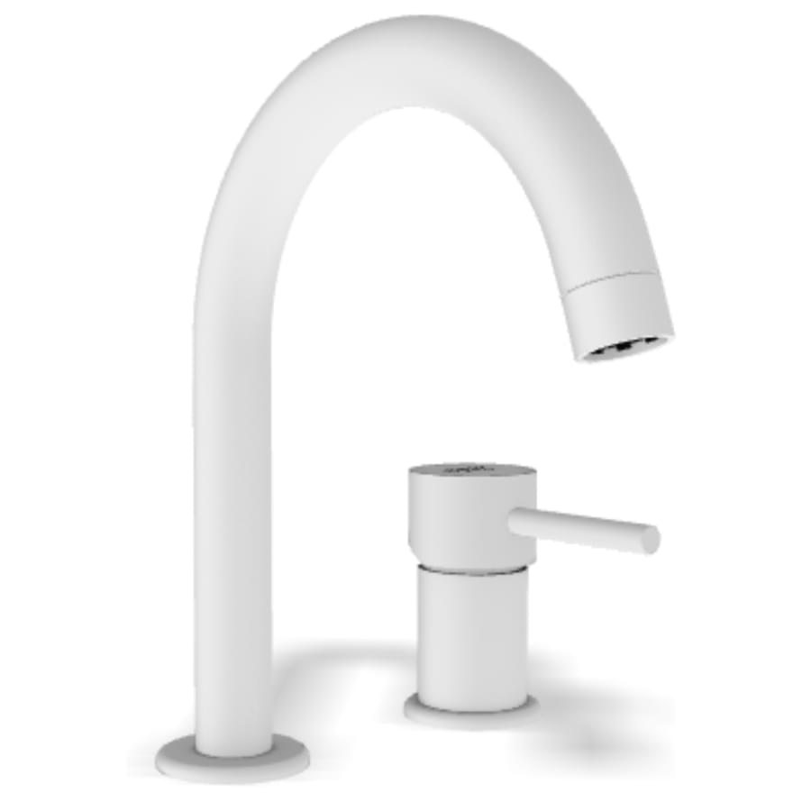 Плитка Remer X Style Стандартный смеситель для раковины X STYLE белый матовый  поверхность матовая